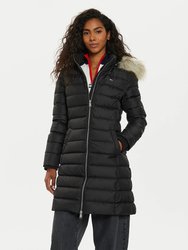 Tommy Jeans dámska čierna bunda - XS (BDS)