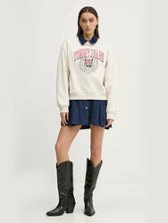 Tommy Jeans dámska béžová mikina - XS (AE3)