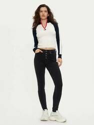 Tommy Jeans dámske čierne džínsy - 25/30 (1BZ)