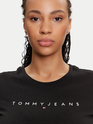 Tommy Jeans dámske čierne tričko - S (BDS)