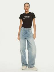 Tommy Jeans dámske čierne tričko  - L (BDS)