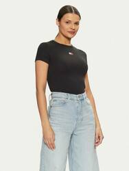 Tommy Jeans dámske čierne tričko - XS (BDS)