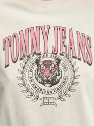 Tommy Jeans dámske béžové tričko - XS (AE3)