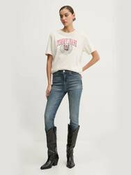 Tommy Jeans dámske béžové tričko - XS (AE3)