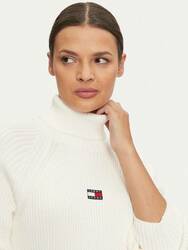 Tommy Jeans dámske biele úpletové šaty - L (YBH)
