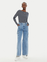 Tommy Jeans dámske pruhované tričko - XS (C1G)