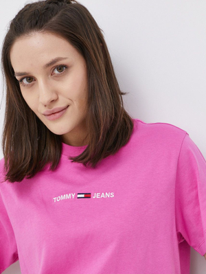 Tommy Jeans dámske ružové tričko - XS (VTC)