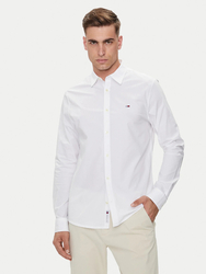 Tommy Jeans pánska biela košeľa - M (YBR)