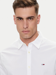 Tommy Jeans pánska biela košeľa - M (YBR)