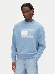 Tommy Jeans pánska svetlo modrá mikina - S (DY6)