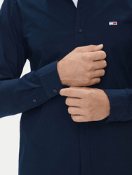 Tommy Jeans pánska tmavo modrá košeľa - M (C1G)