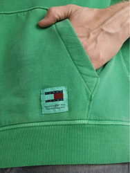 Tommy Jeans pánska zelená mikina - L (L30)