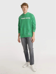 Tommy Jeans pánska zelená mikina - L (L30)