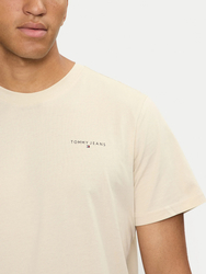 Tommy Jeans pánske béžové tričko - XXL (ACG)