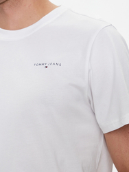 Tommy Jeans pánske biele tričko - L (YBR)