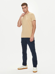 Tommy Jeans pánske béžové tričko - XL (AB9)