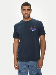 Tommy Jeans pánske modré tričko  - S (C1G)