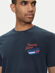 Tommy Jeans pánske modré tričko  - S (C1G)