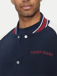 Tommy Jeans pánsky tmavomodrý bomber  - S (C1G)