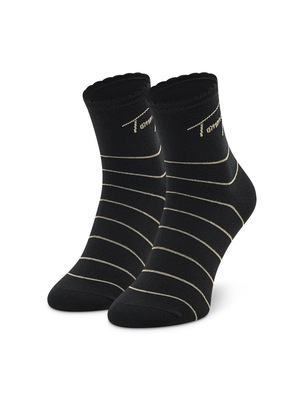 Tommy Hilfiger dámske čierne ponožky 2P STRIPE - 39/42 (BLA)