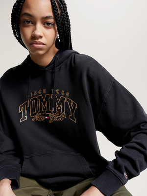 Tommy Jeans dámska čierna mikina - S (BDS)