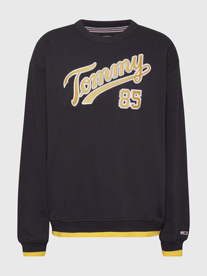 Tommy Jeans dámska čierna mikina COLLEGIATE 85 - XS (BDS)