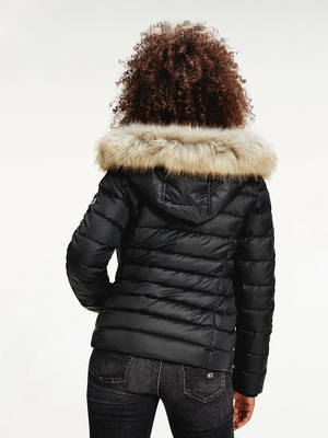 Tommy Jeans dámska čierna zimná bunda - XS (BDS)