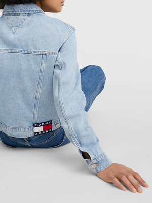 Tommy Jeans dámska svetlomodrá džínsová bunda IZZIE - M (1AB)
