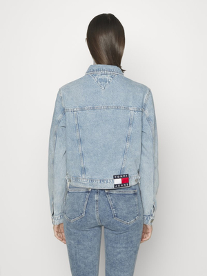 Tommy Jeans dámska svetlo modrá džínsová bunda - XS (1AB)