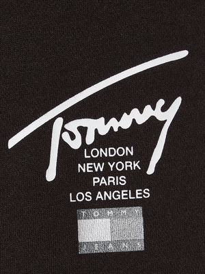 Tommy Jeans dámske čierne šortky MODERN SIGNATURE - S (BDS)