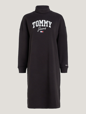 Tommy Jeans dámske čierne mikinové šaty - L (BDS)