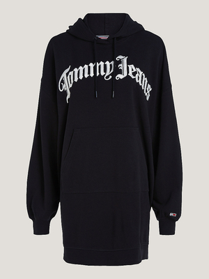 Tommy Jeans dámske čierne mikinové šaty - XS (BDS)