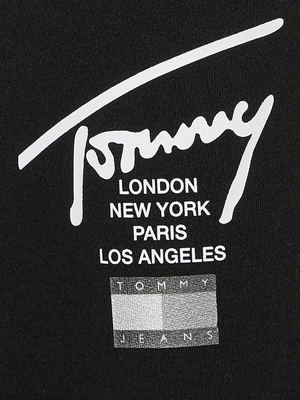 Tommy Jeans dámske čierne tepláky MODERN SIGNATURE - M/R (BDS)