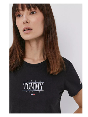 Tommy Jeans dámske čierne tričko - S (BDS)