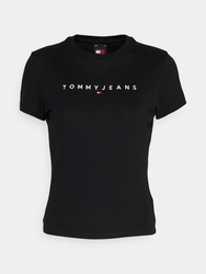 Tommy Jeans dámske čierne tričko  - L (BDS)
