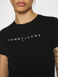 Tommy Jeans dámske čierne tričko  - L (BDS)