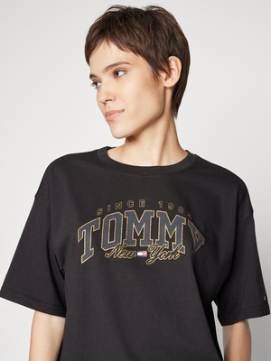 Tommy Jeans dámske čierne tričko - XXS (BDS)