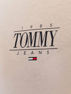 Tommy Jeans dámske béžové tričko - S (ABI)