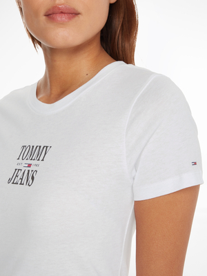 Tommy Jeans dámske biele tričko - L (YBR)