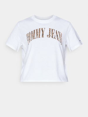 Tommy Jeans dámske biele tričko - M (YBR)