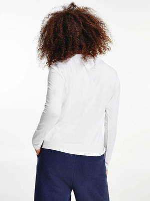 Tommy Jeans dámske biele tričko ESSENTIAL LOGO - XS (YBR)