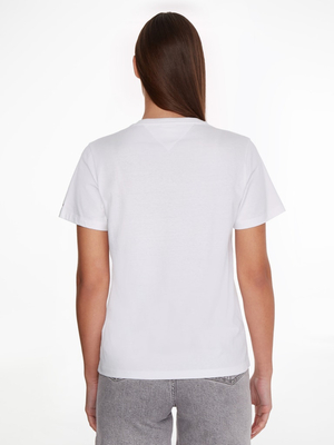 Tommy Jeans dámske biele tričko SIGNATURE - S (YBR)