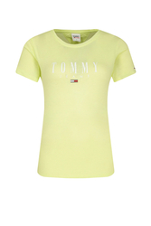 Tommy Jeans dámske fosforové žlté tričko - L (LT3)