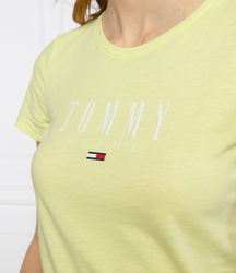 Tommy Jeans dámske fosforové žlté tričko - L (LT3)