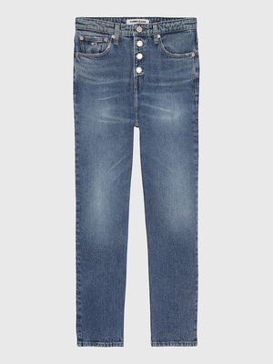 Tommy Jeans dámske modré džínsy IZZIA - 25/30 (1A5)