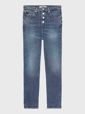 Tommy Jeans dámske modré džínsy IZZIA - 28/30 (1A5)