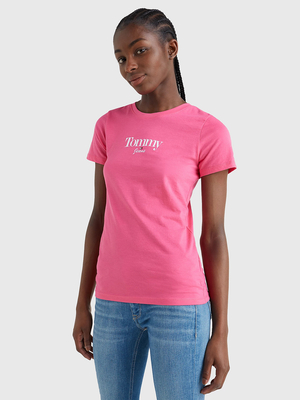 Tommy Jeans dámske ružové tričko - XS (THW)