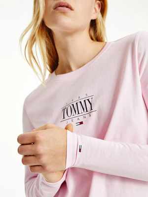 Tommy Jeans dámske svetloružové tričko - XS (TOJ)