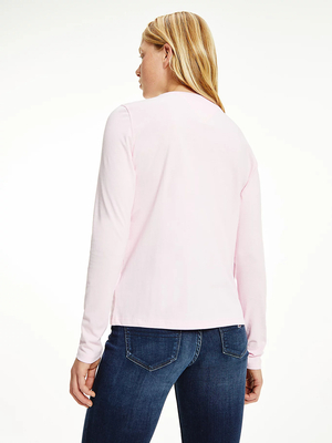 Tommy Jeans dámske svetloružové tričko - XS (TOJ)