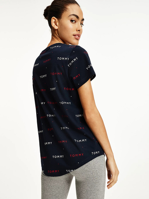 Tommy Jeans dámske tmavomodré tričko Logo - S (0YC)